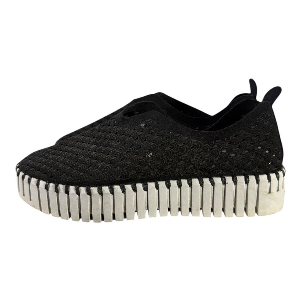 Ilse Jacobsen Women's Slip On TULIP3373-001 Black Sneakers Knit Size 7.5 - Picture 5 of 9